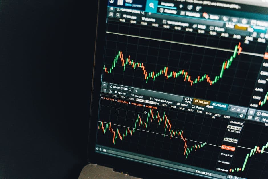 Market data on a trading screen